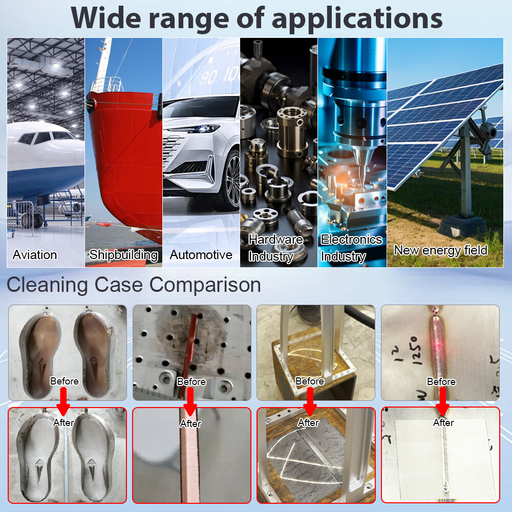 JPT 500W Pulse Laser Cleaning Machine For Wood Vehicle Parts Rust Paint Removal