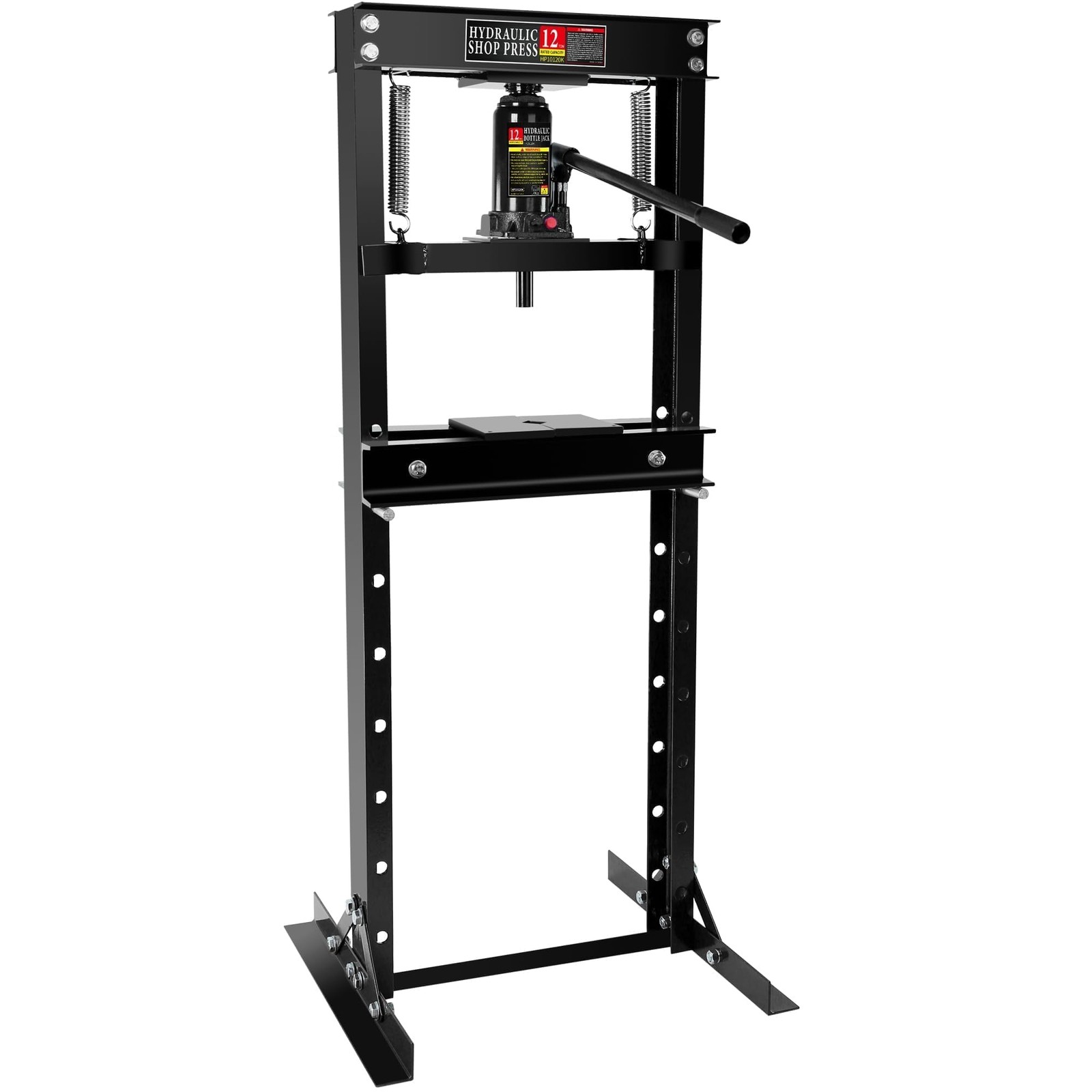 12 Ton Hydraulic Shop Press, 26000lbs Heavy Duty h-Frame Garage Floor Hydraul…