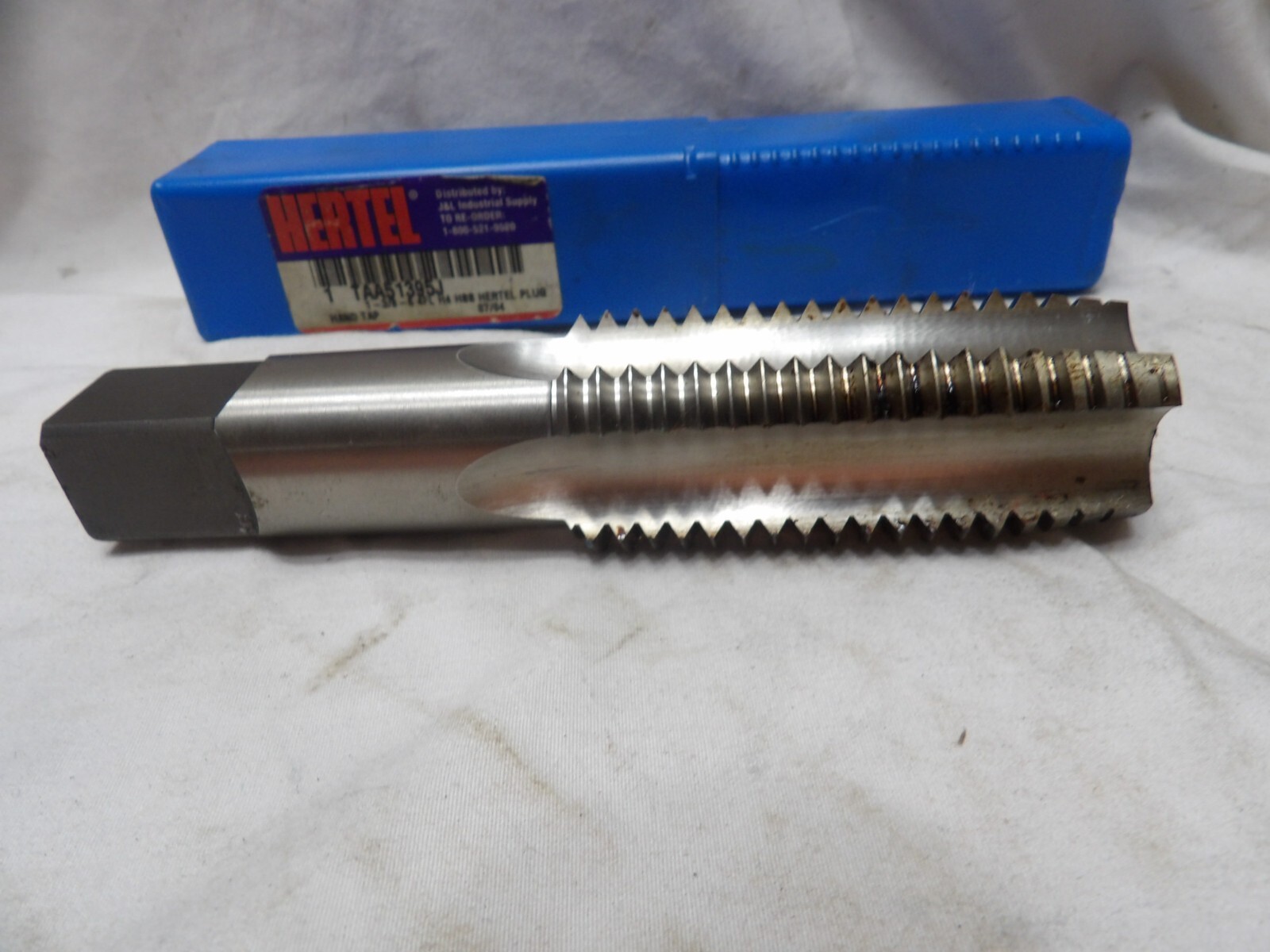 Hertel 1-3/8″- 6 4FL H4 HSS Plug Hand Tap – Made in the USA