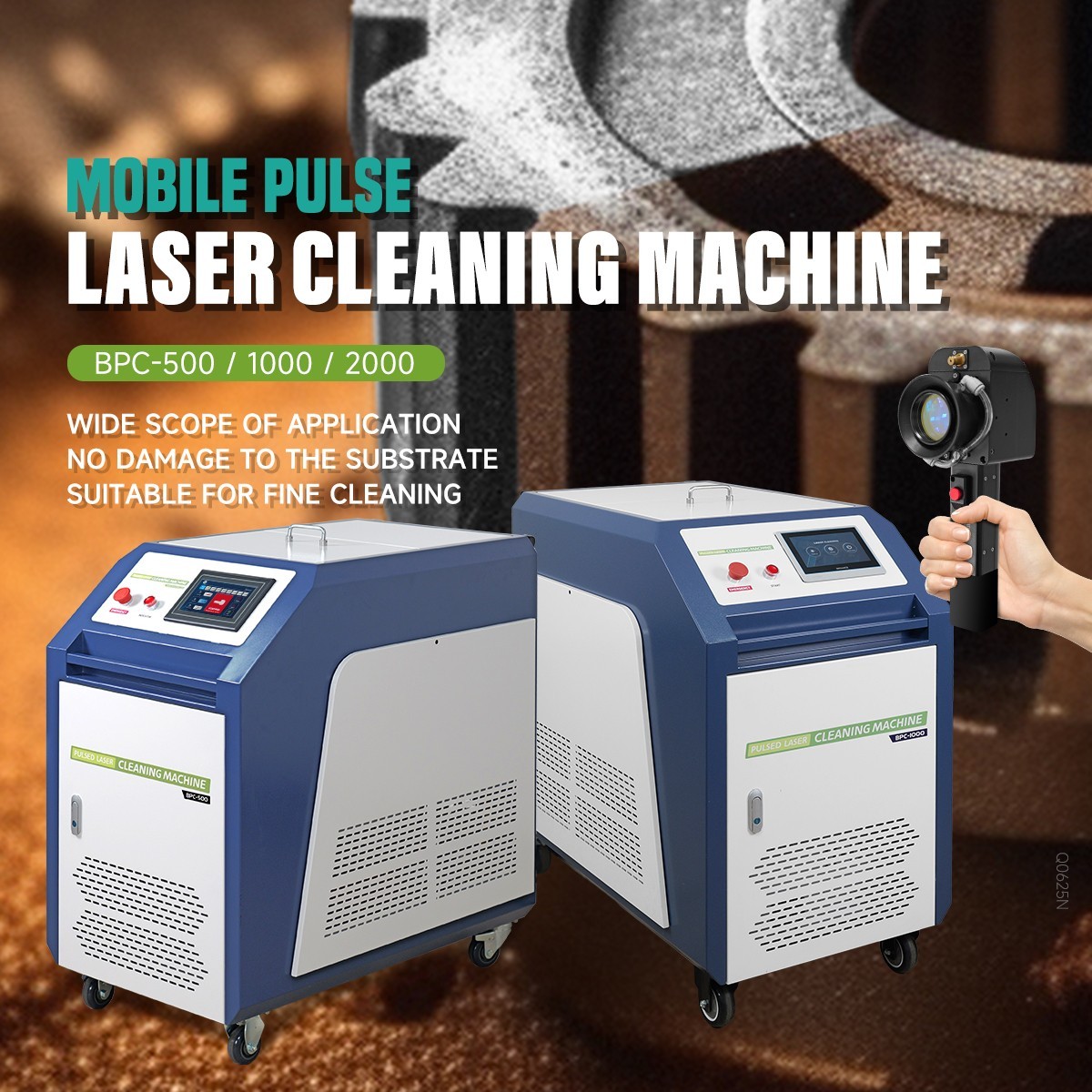 1000W Pulse Laser Cleaning Machine Rust Paint Coating Remover Metal Cleaner