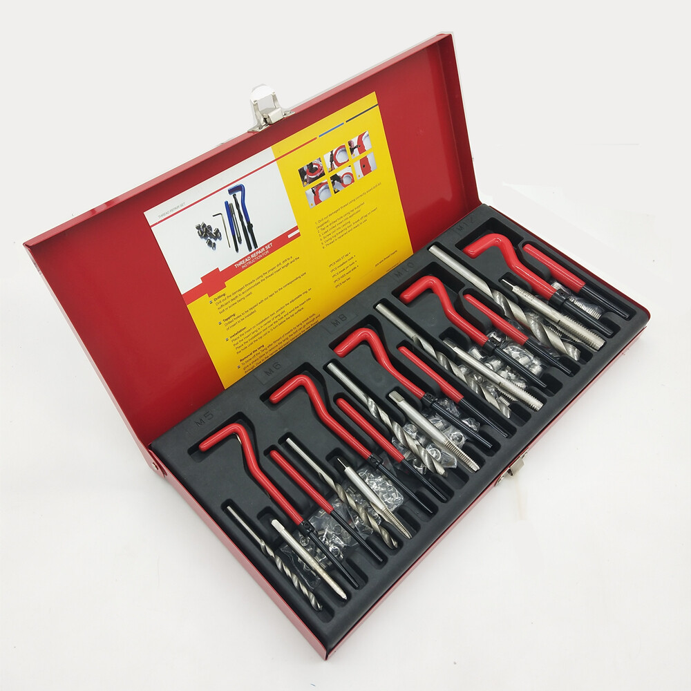 131Pcs/set M5 M6 M8 M10 M12 Engine Block Restoring Damaged Thread Repair Tool