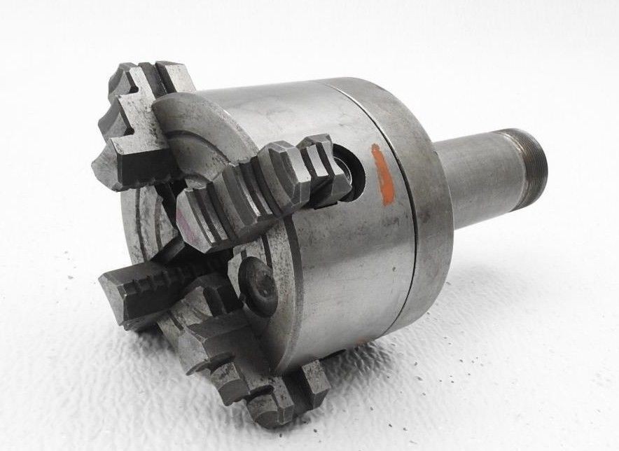 Unspecified 3″- 4 Jaw Lathe Chuck w/ 5C Collet Mount