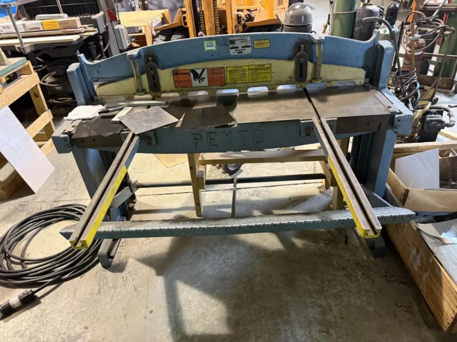 Pexto 152-K 52″ x 16 Ga Sheet Metal Mechanical Foot Stomp Shear Roper Whitney
