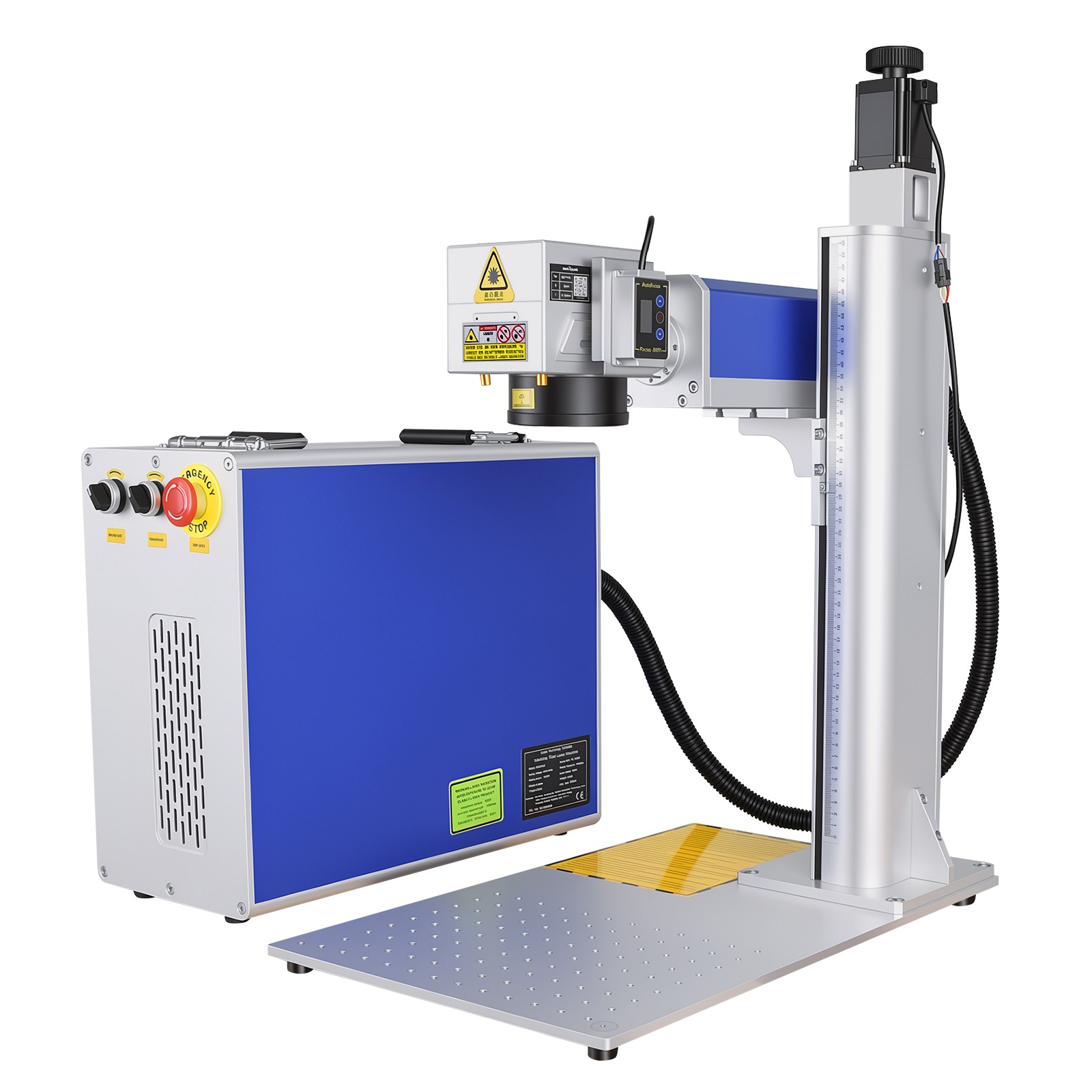 60W Auto Focus JPT M7 Fiber Laser Marking Engraving Machine Metal ColorMarker AU