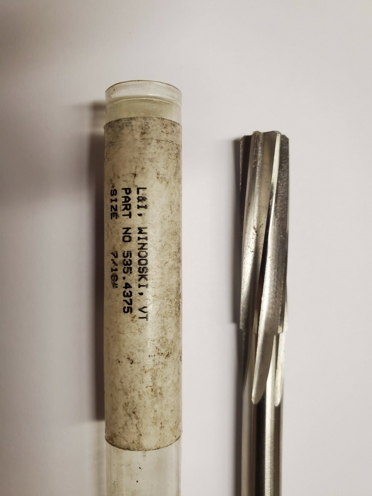 Lavallee & Ide 535.4375 High Speed Steel Spiral Flute Chucking Reamer