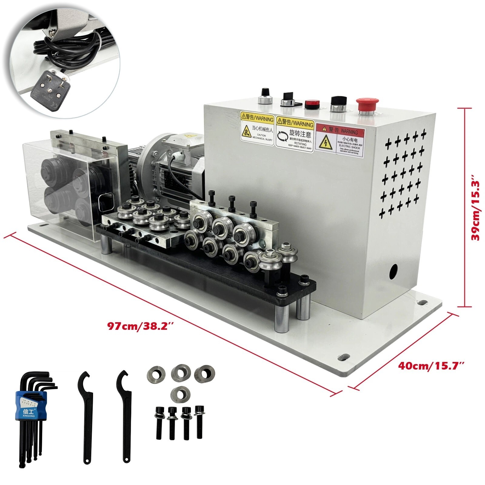 220V 1PH Electric Metal Wire Straightener Steel/Copper/Iron Wire Straightener