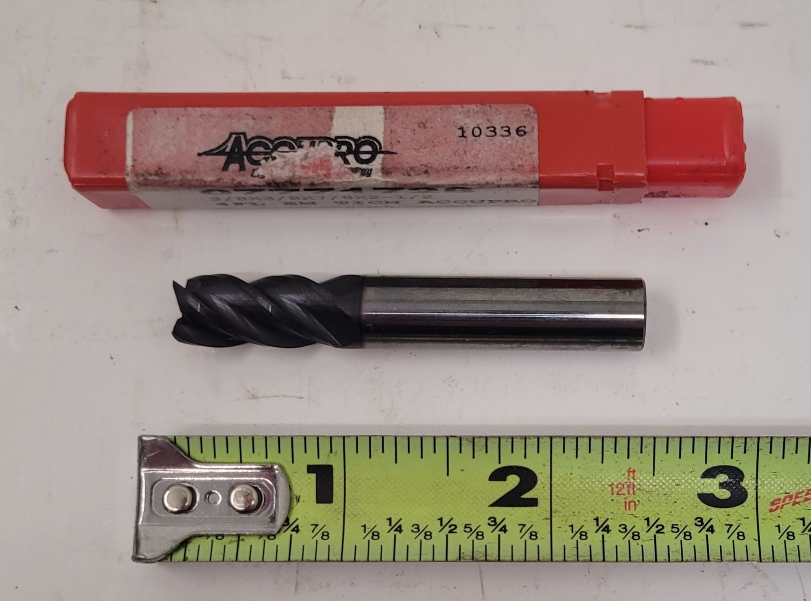 Accupro 4 Flute Carbide Square End Mill (Set of 20) – UNUSED