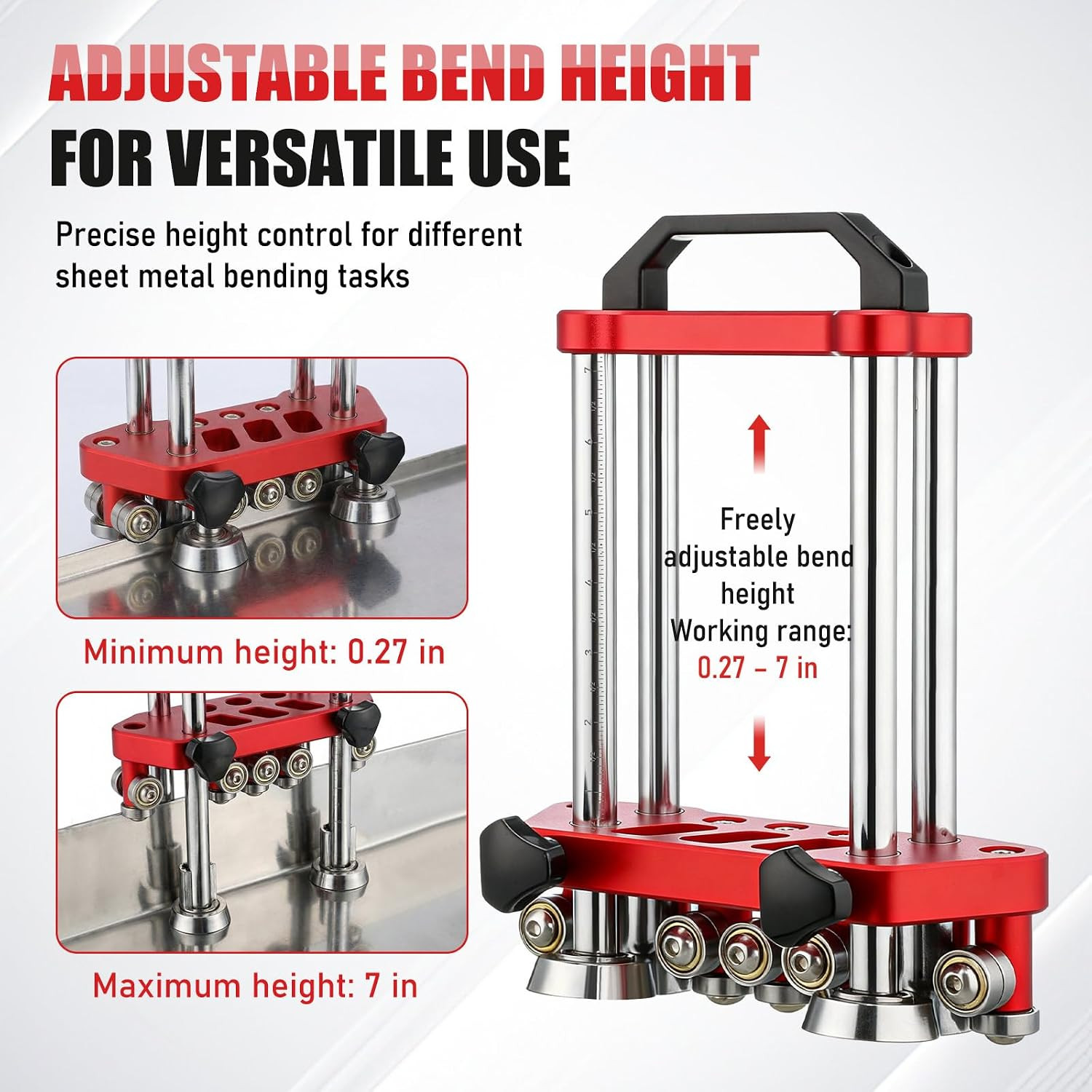 Sheet Metal Roller 2 Station Bender Roofing Tools Sheet Fabrication 0-100° Bendi