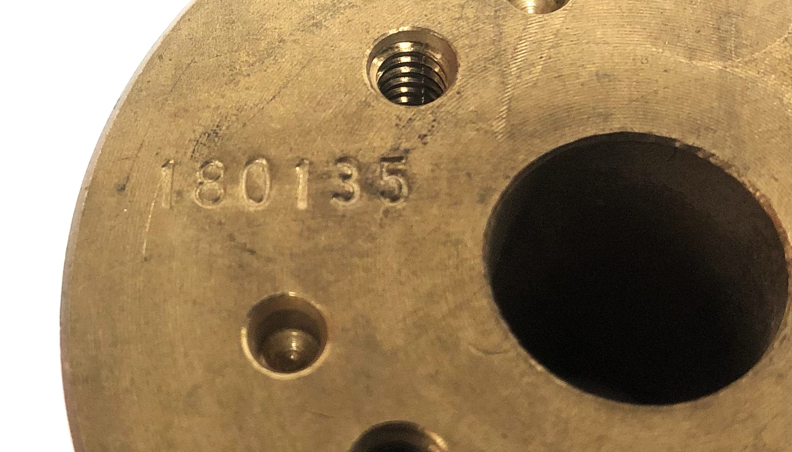 Unbranded 0.86X2.25 Inch OD 0.56 Inch ID 16 TPI Brass Fitting 180135 NOS