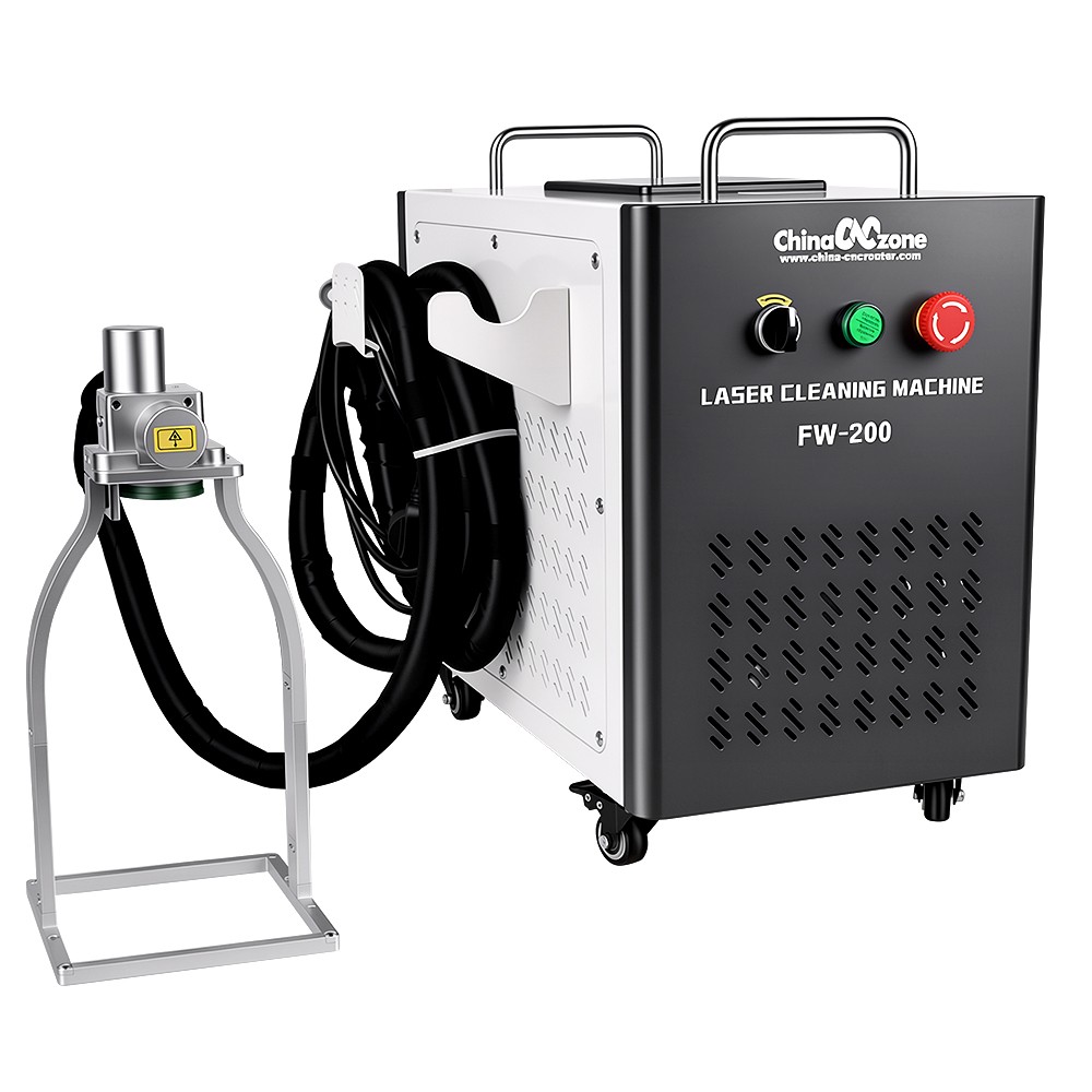 JPT 5mJ 200W Pulsed Laser Cleaning Machine For Metal Wood Cleaning Paint Removal