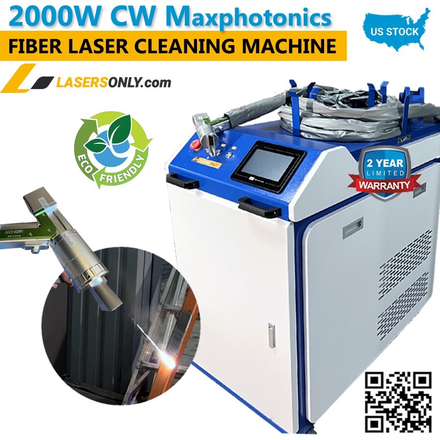 2000W 220V Fiber Laser Metal Rust Remover Laser Paint Cleaning Machine US Stock