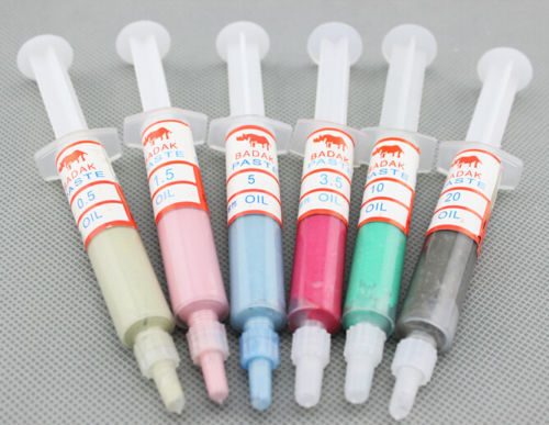 Industrial 12-pack of diamond polishing paste compound syringes 0.5-40 micron pa