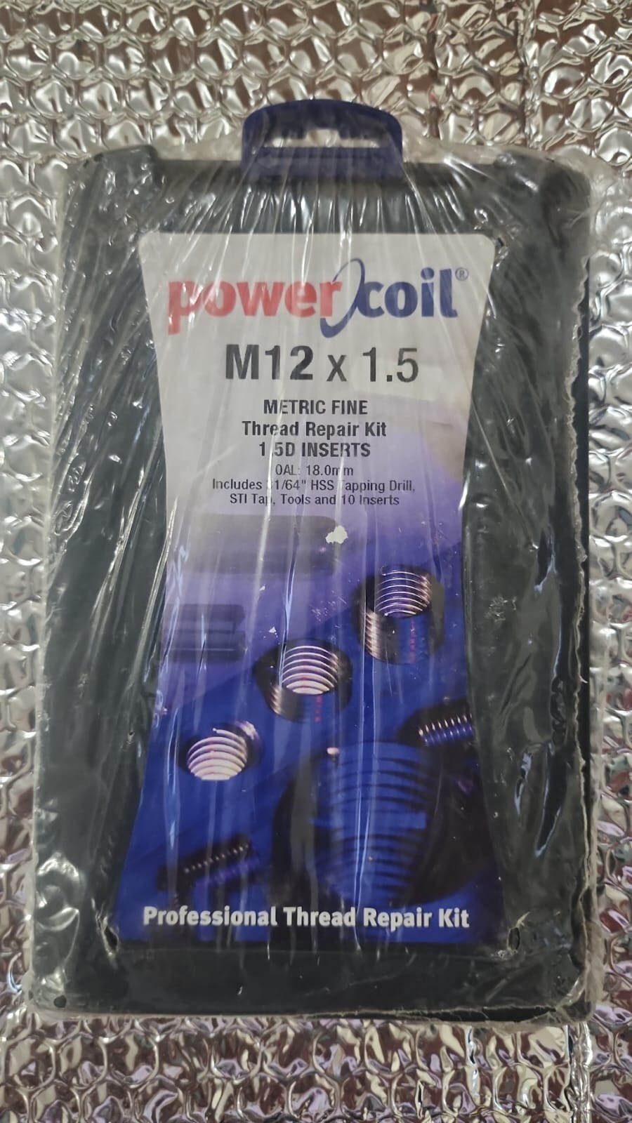 NEW! POWER COIL M12 X 1.5 METRIC FINE THREAD REPAIR KIT 1.5D INSERTS