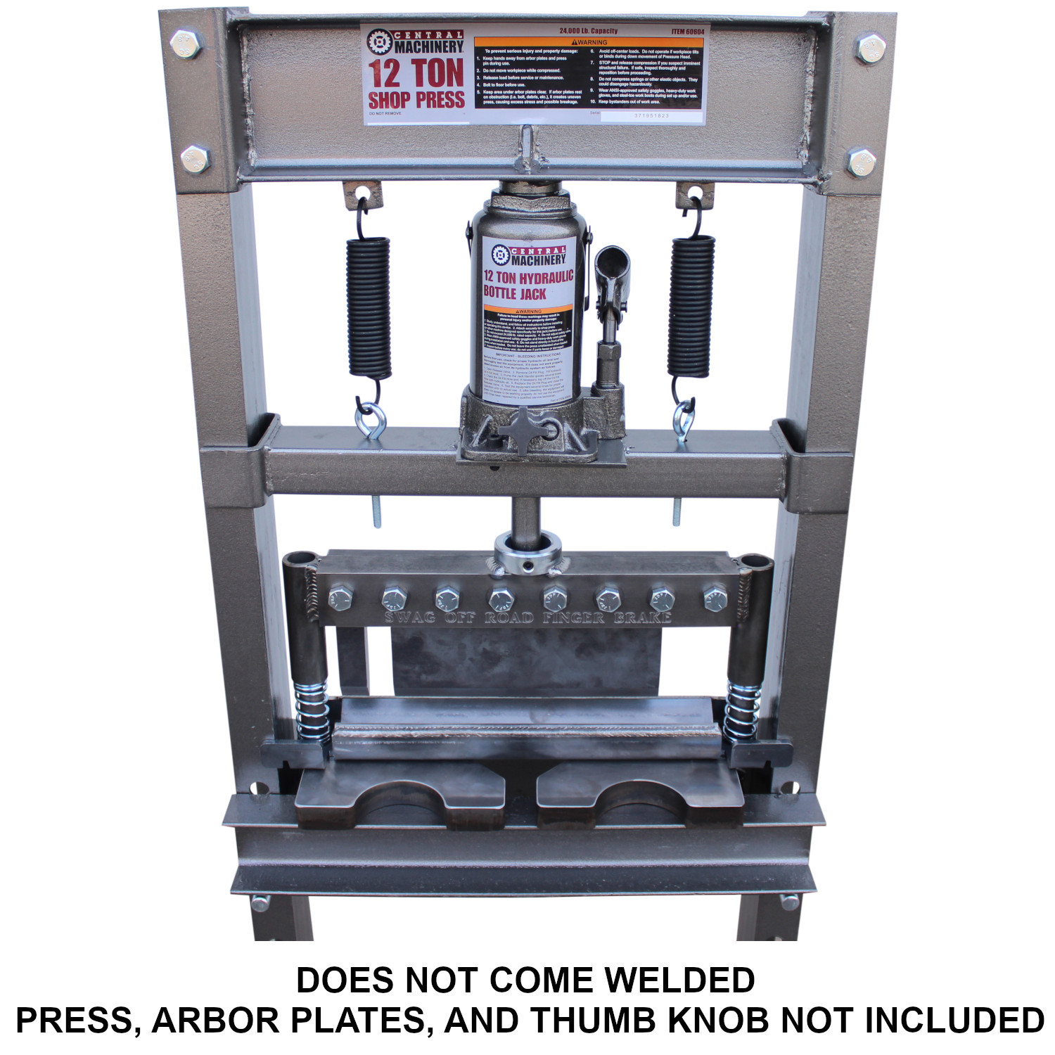 SWAG Off Road 12 Ton Finger Brake DIY Builder Kit