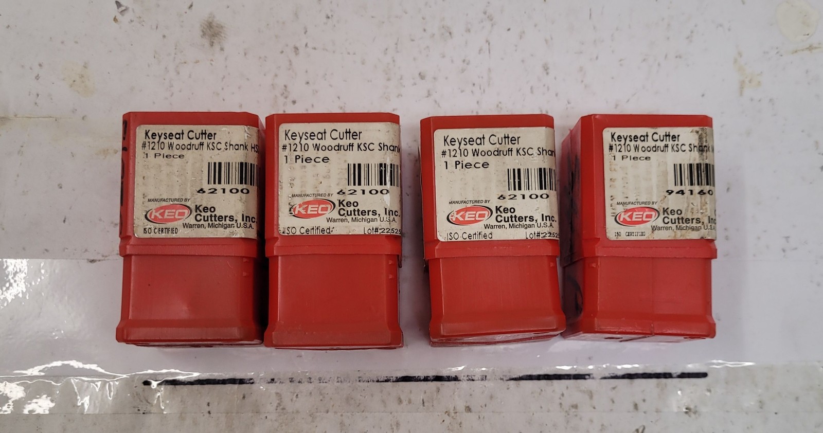 KEO Woodruff Keyseat Cutter 94160 #1210 – Lot of 4