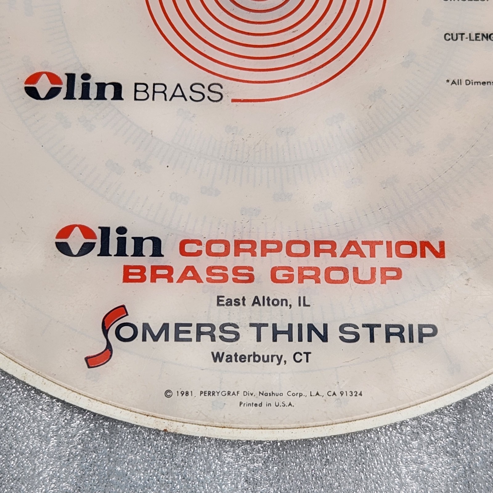 1981 Vintage Olin Corp. Brass Group, Somers Thin Strip, Coil Size Computer