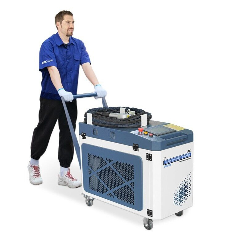 2000W Handheld Laser Cleaning Machine with 20m Fiber Cable Rust Paint Removal