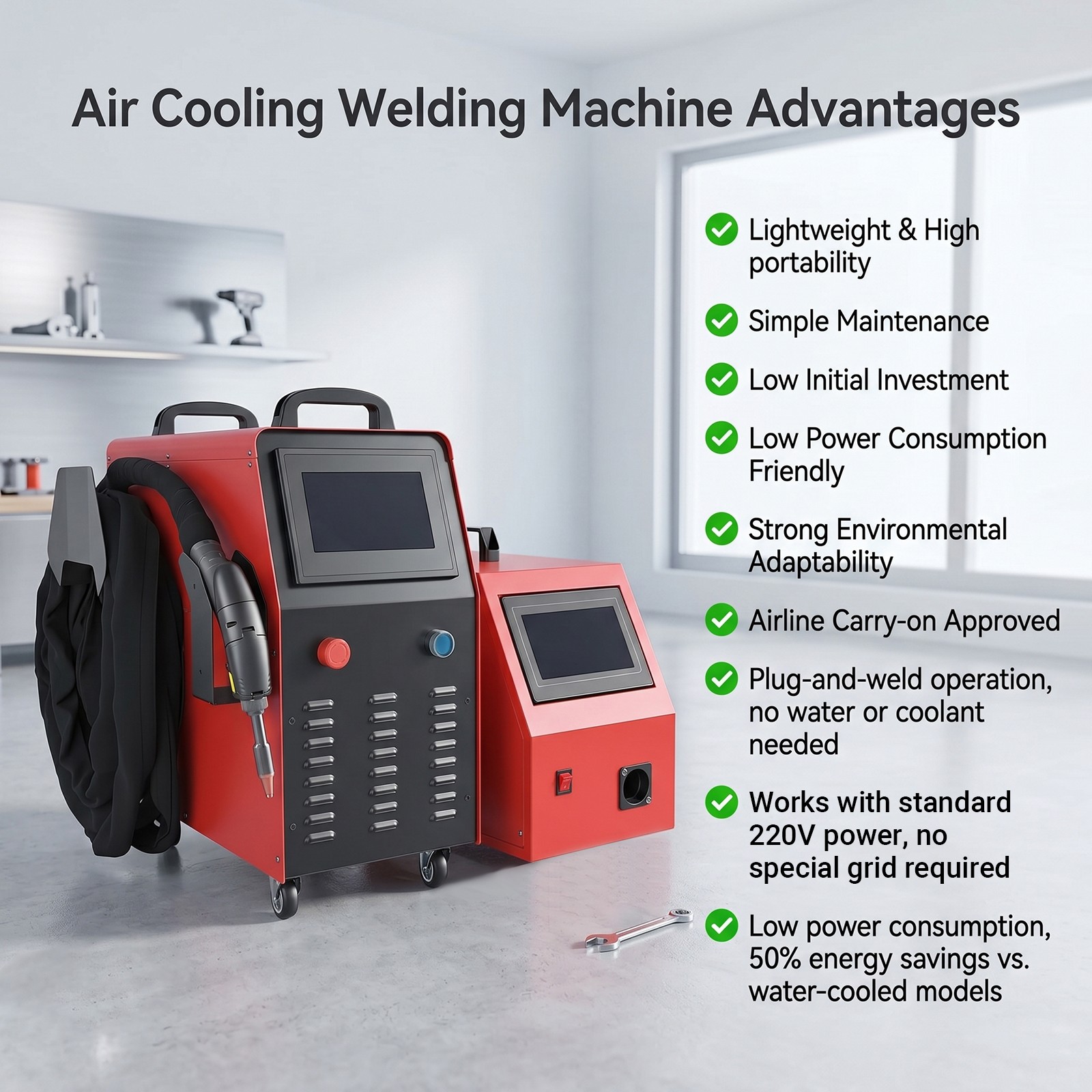 1200W Air Cooling Laser Welding Machine Laser Cleaning Cutting Machine 4-In-1 US