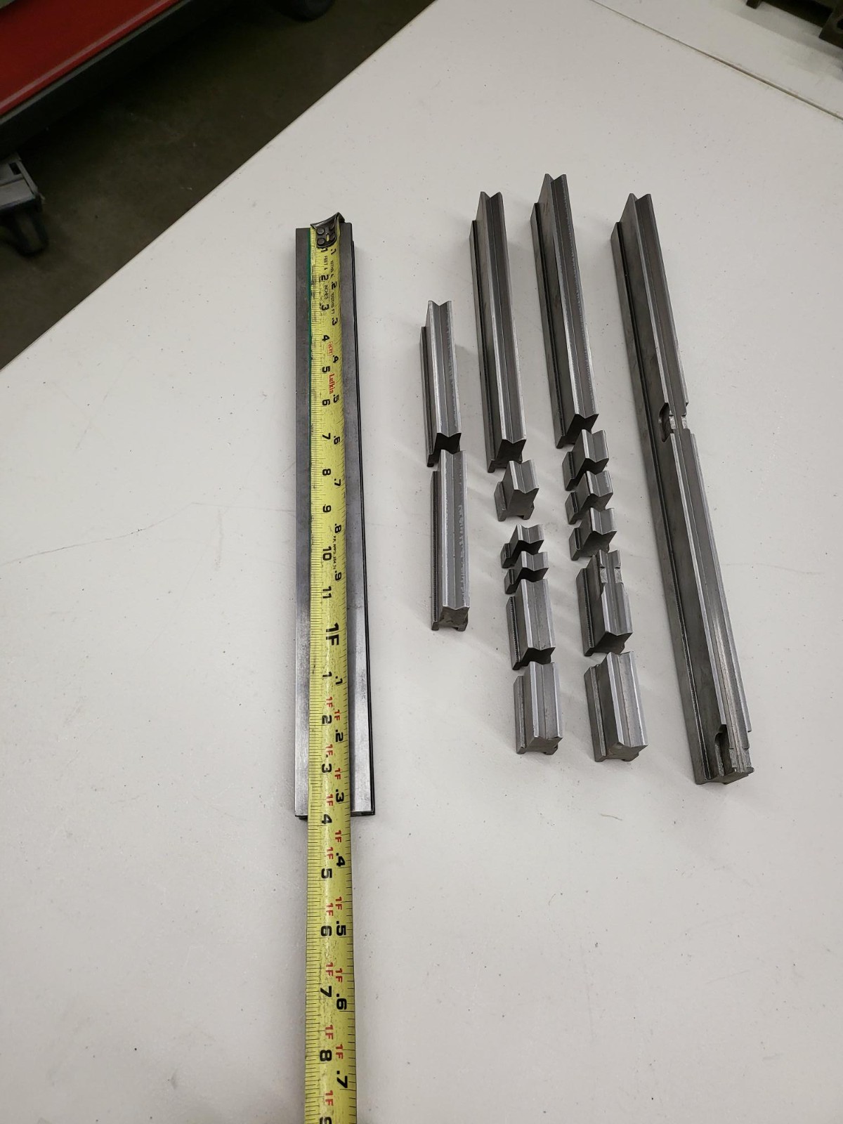 Amada Press Brake 3/8″ 1V Sash Rail Die 312-21 at 65.5″ Sectionalized SEE NOTES!