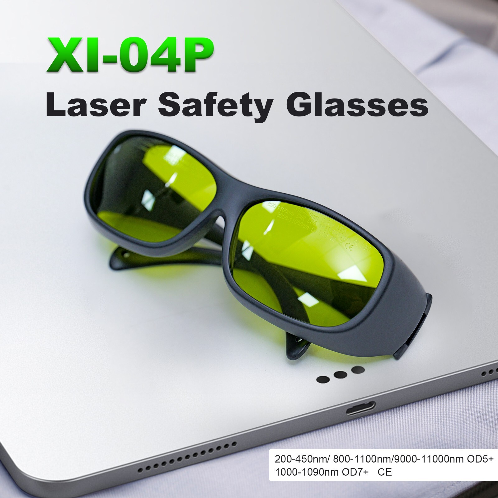 Laser Safety Glasses Goggles 1000-1090nm OD7+ for Laser Cleaning/Welding Machine