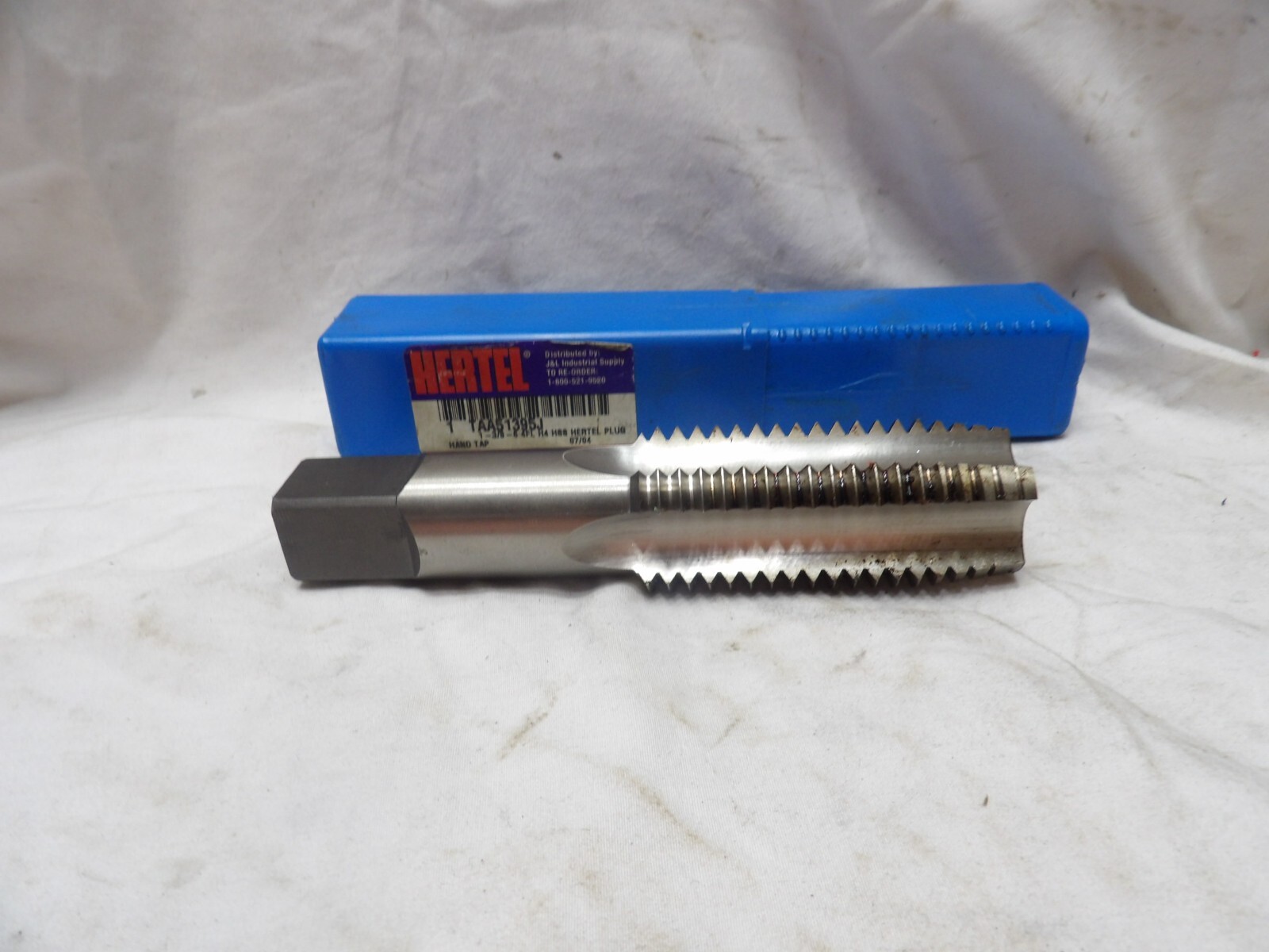 Hertel 1-3/8″- 6 4FL H4 HSS Plug Hand Tap – Made in the USA