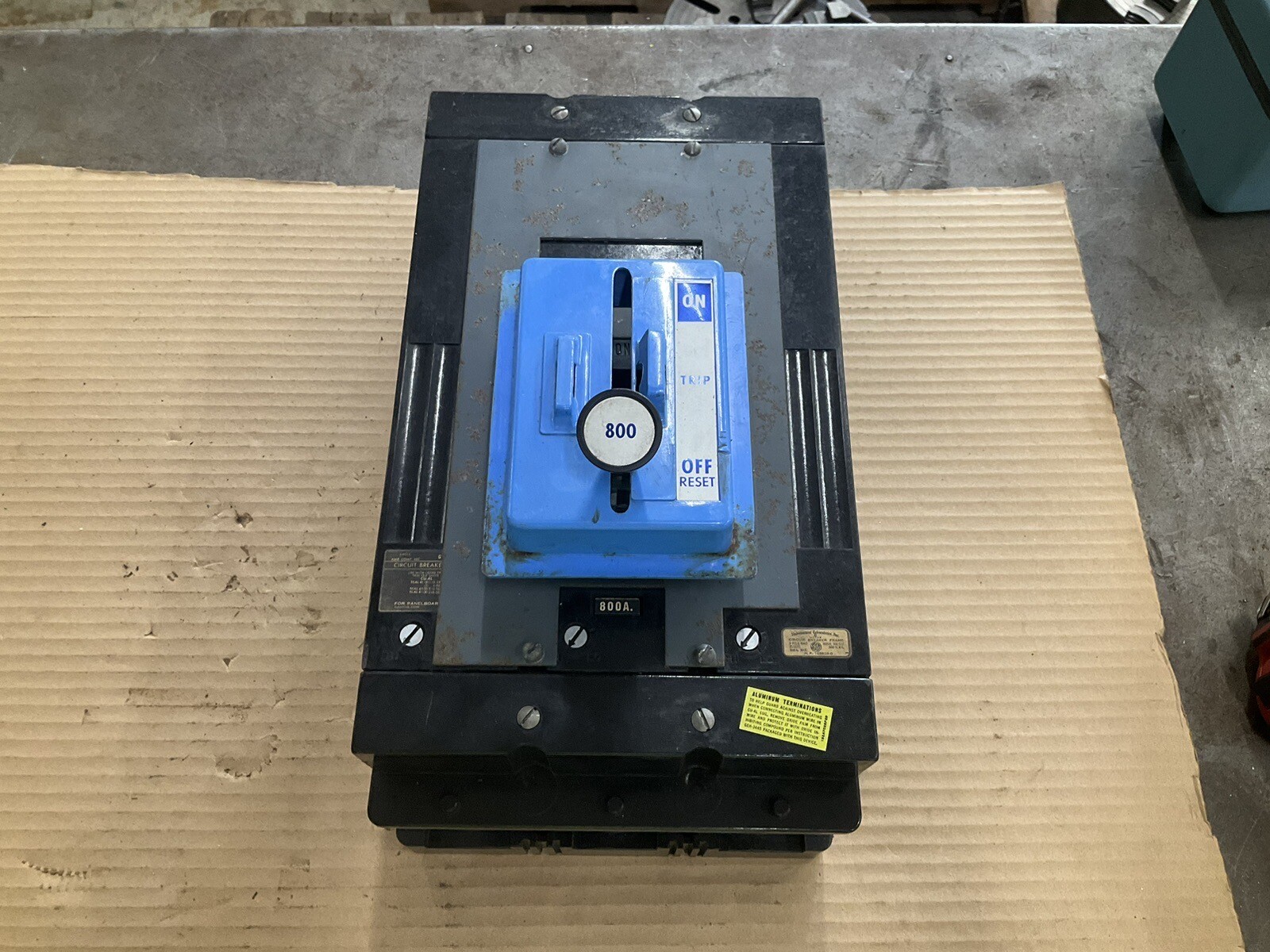 GE General Electric Circuit Breaker TKM 836F000 3 pole 800 amp 600v