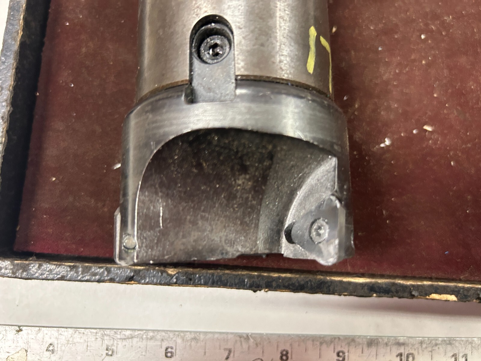 MACHINIST JwCb TOOLS LATHE MILL BT ? 40 Holder with Indexable Shell Mill