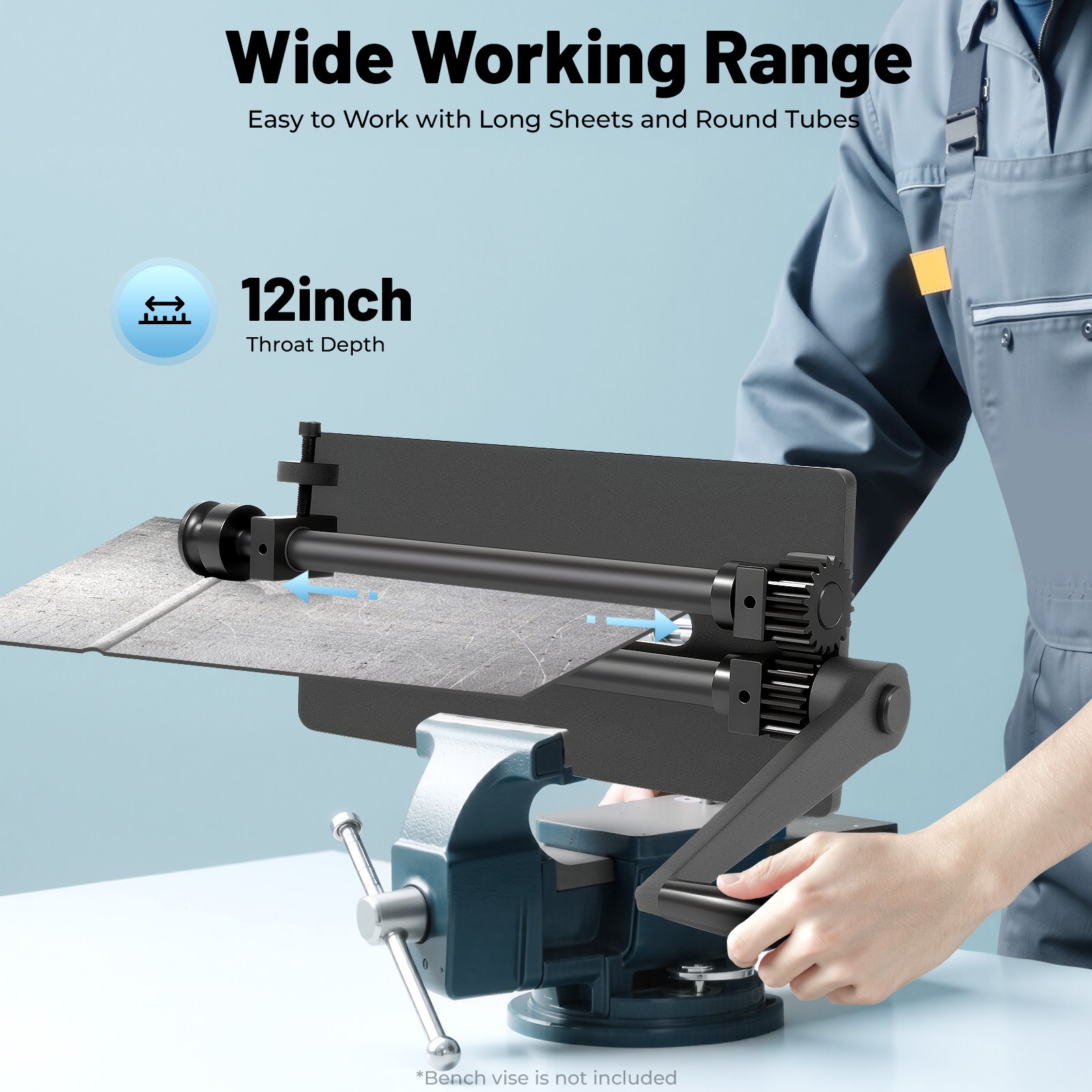 Manual Bead Roller Bending Machine Sheet Metal Bead Roller Tool Kits Heavy Duty