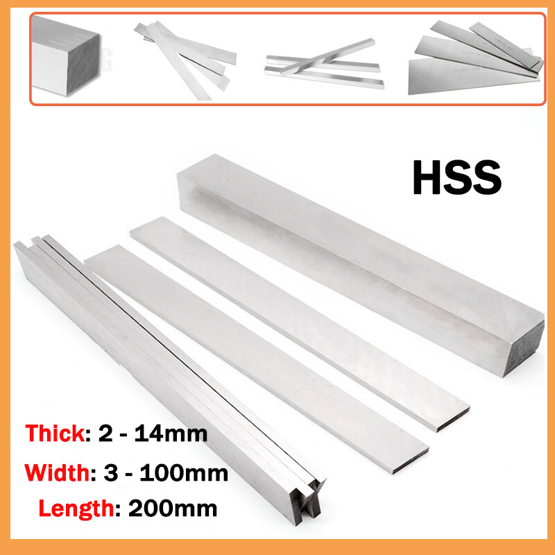 HSS Lathe Tool Steel Square Tools High Speed Steel Turning Tool Length 200mm