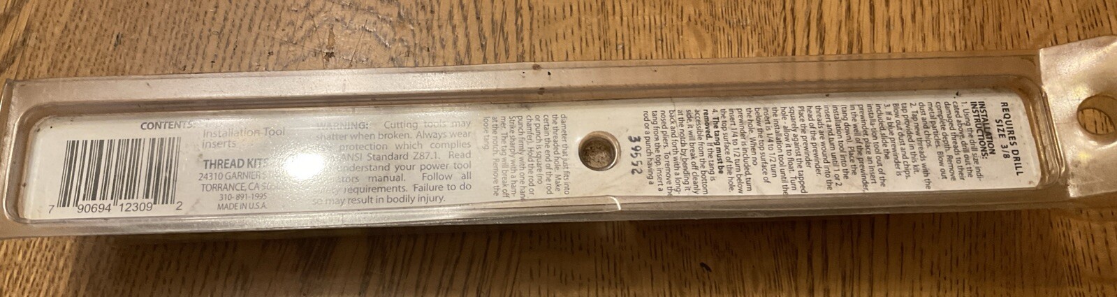 NOS Perma-Coil M9X1.25 Thread Repair Kit 1221-309 Tap Inserts Installation Tool