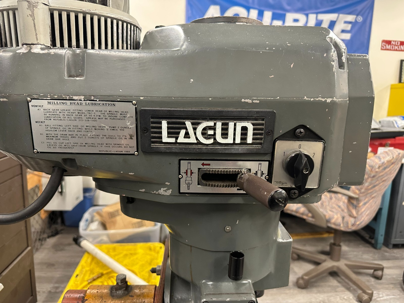 Refurbished Spindle-Head: REPUBLIC LAGUN FTV2F, R8, VS, 5HP
