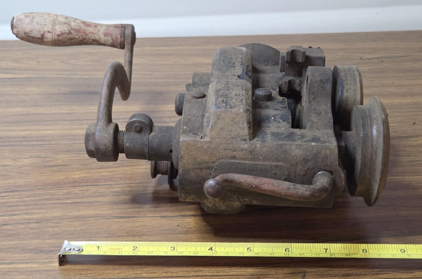 Peck Stow & Wilcox Tinsmith Burring Machine Hand Crank Sheet Metal Tool Antique