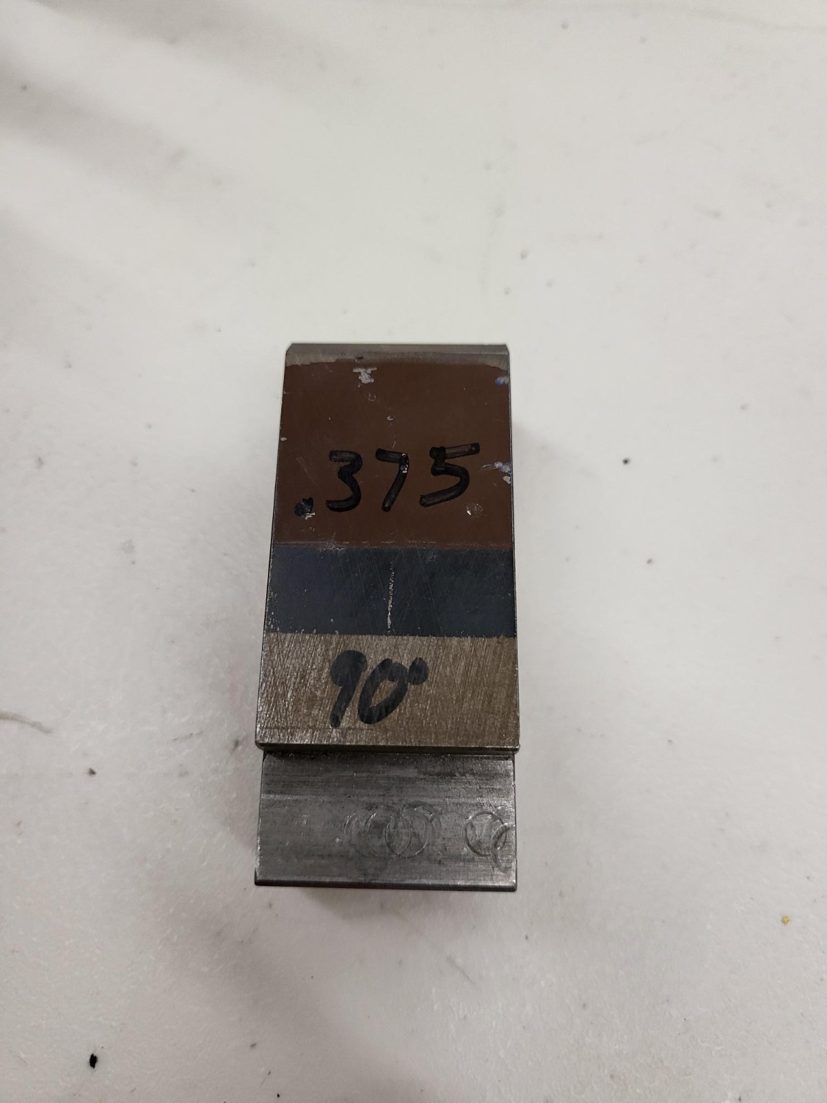 LOT – Press Brake Punch Sectionalized 3pc 1.75″ & .375″ V Die 1.5″ Long BTB2
