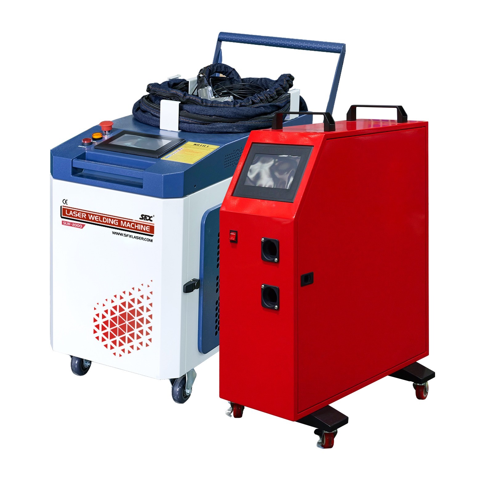 SFX SLW 2000W Laser Welding & Seam Cleaning Machine with Dual Auto Wire Feed