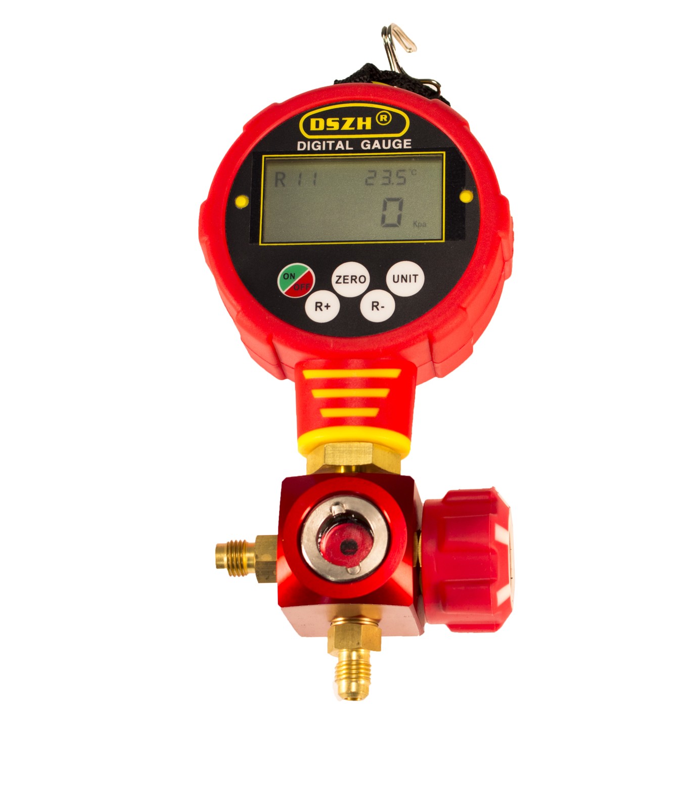 IWISS Digital Manifold Gauge With 2 Hoses For Servicing Refrigeration Systems