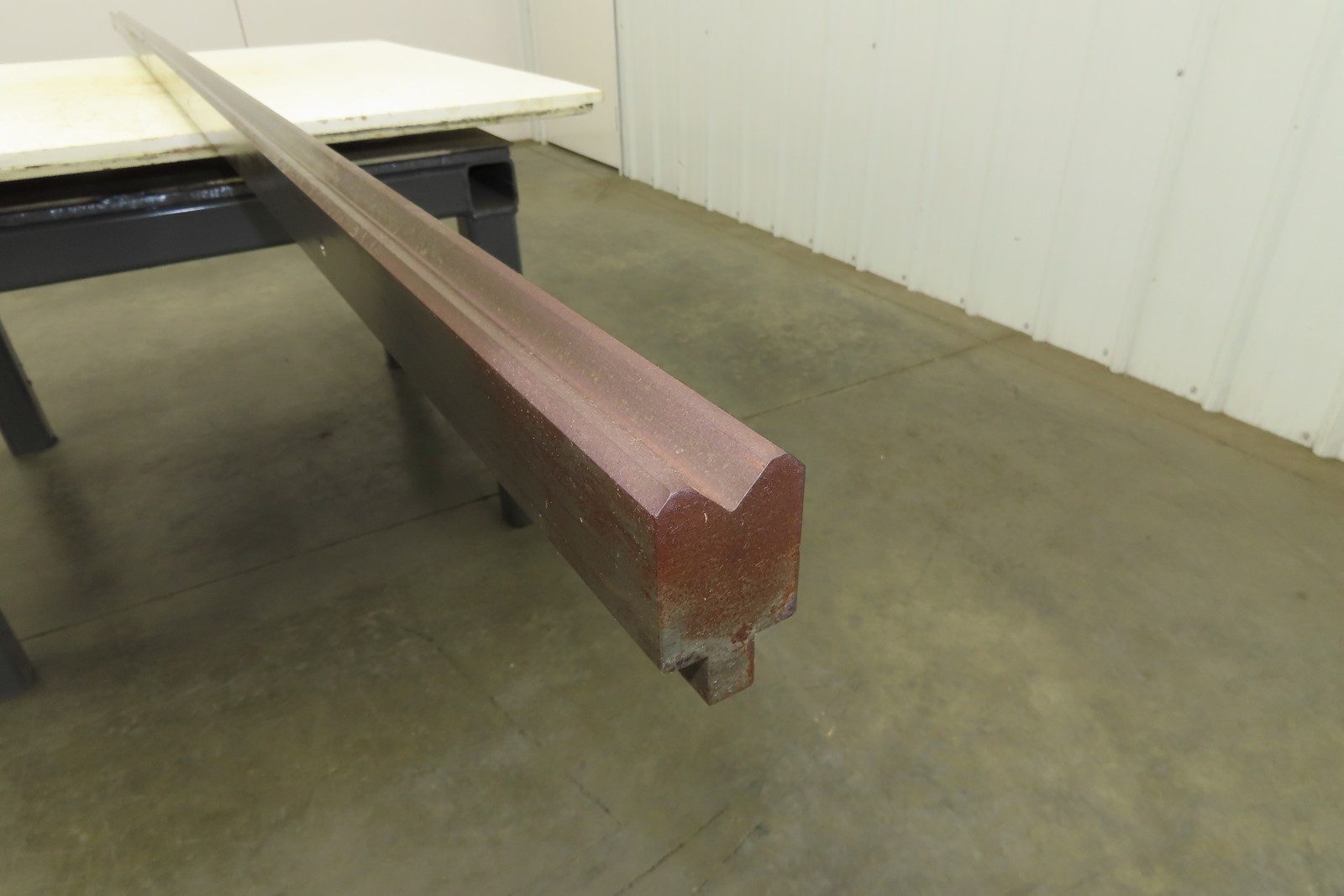 Press Brake Die 120-1/2″ Long 90° V 1/2″ Tang 1-13/32″ W 1-3/4″ H 3/4×11/32″ V