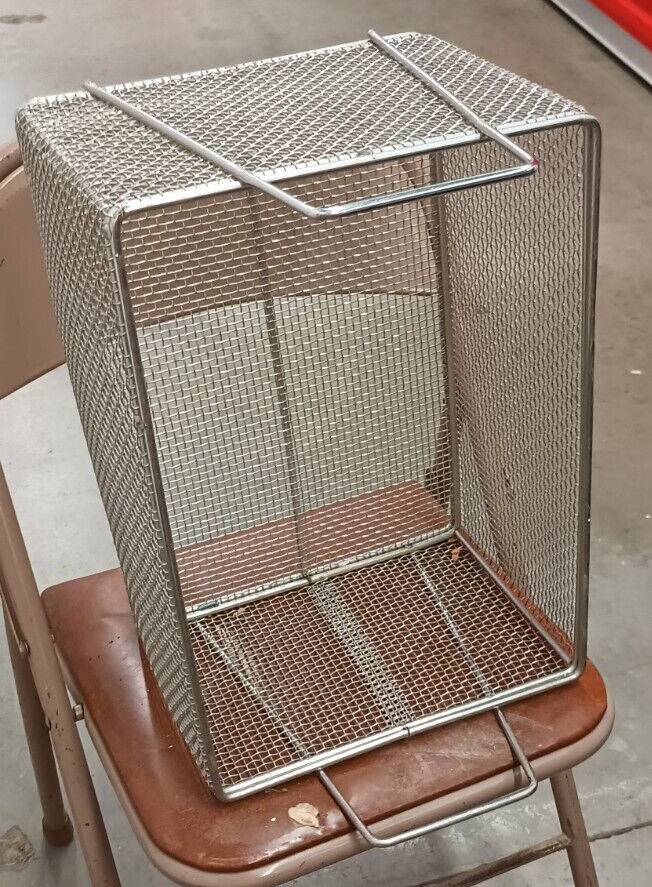 Parts Washing Basket MARLIN STEEL WIRE PRODUCTS Stainless Steel Mesh 12x18x12