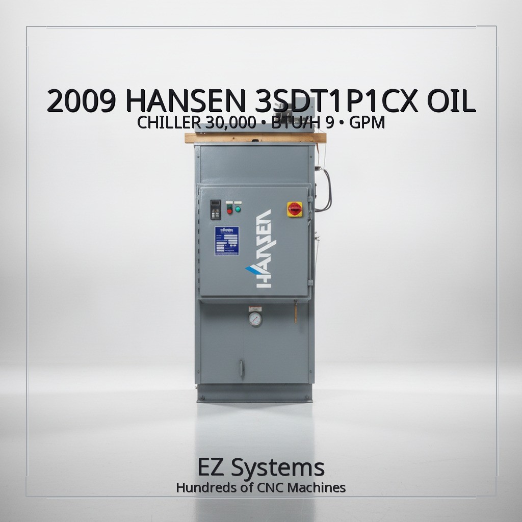 2009 HANSEN 3SDT1P1CX OIL CHILLER 30,000 BTU/H 9 GPM