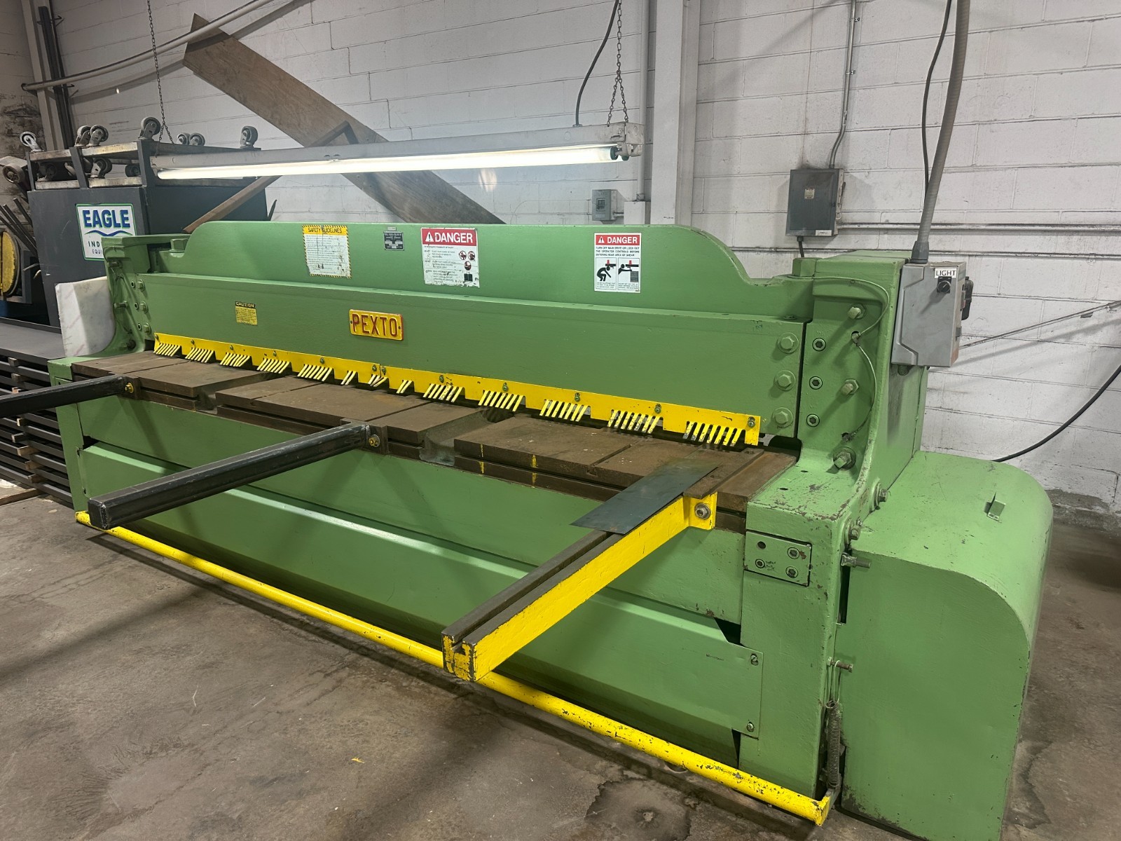 Pexto 10-U-10A Mechanical Shear, 10′ x 10 gauge, Spare Blades Great Condition