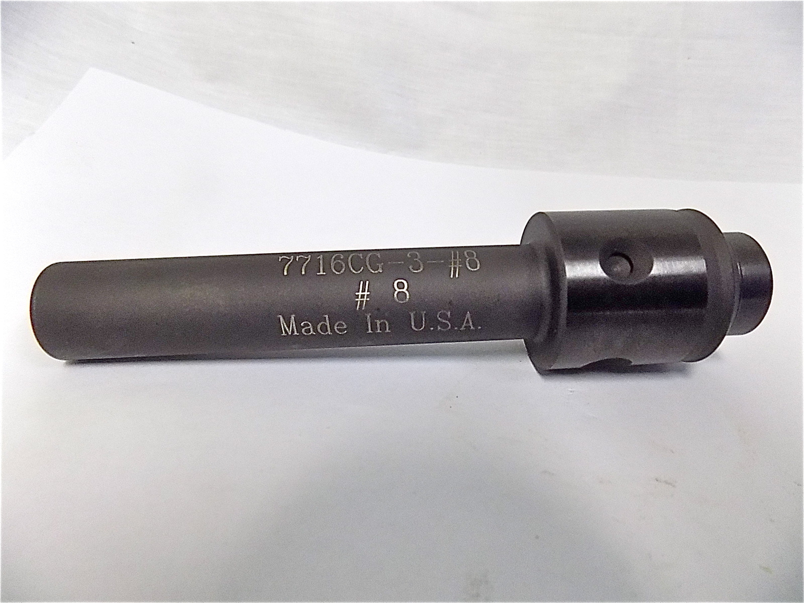 Parlec 0.168" Tap Shank Diam, 0.131" Tap Square Size #8 Tap 7716CG-3-