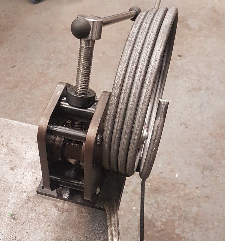 Heavy Duty mini ring roller, 35 x 5mm flat 10mm sqaure& round, 18mm tube