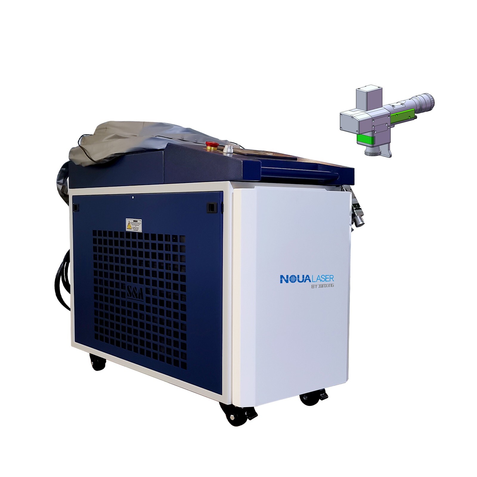 US Stock 1200W Fiber Laser Cleaning Machine Rust Remover Oil Paint Removal 300mm