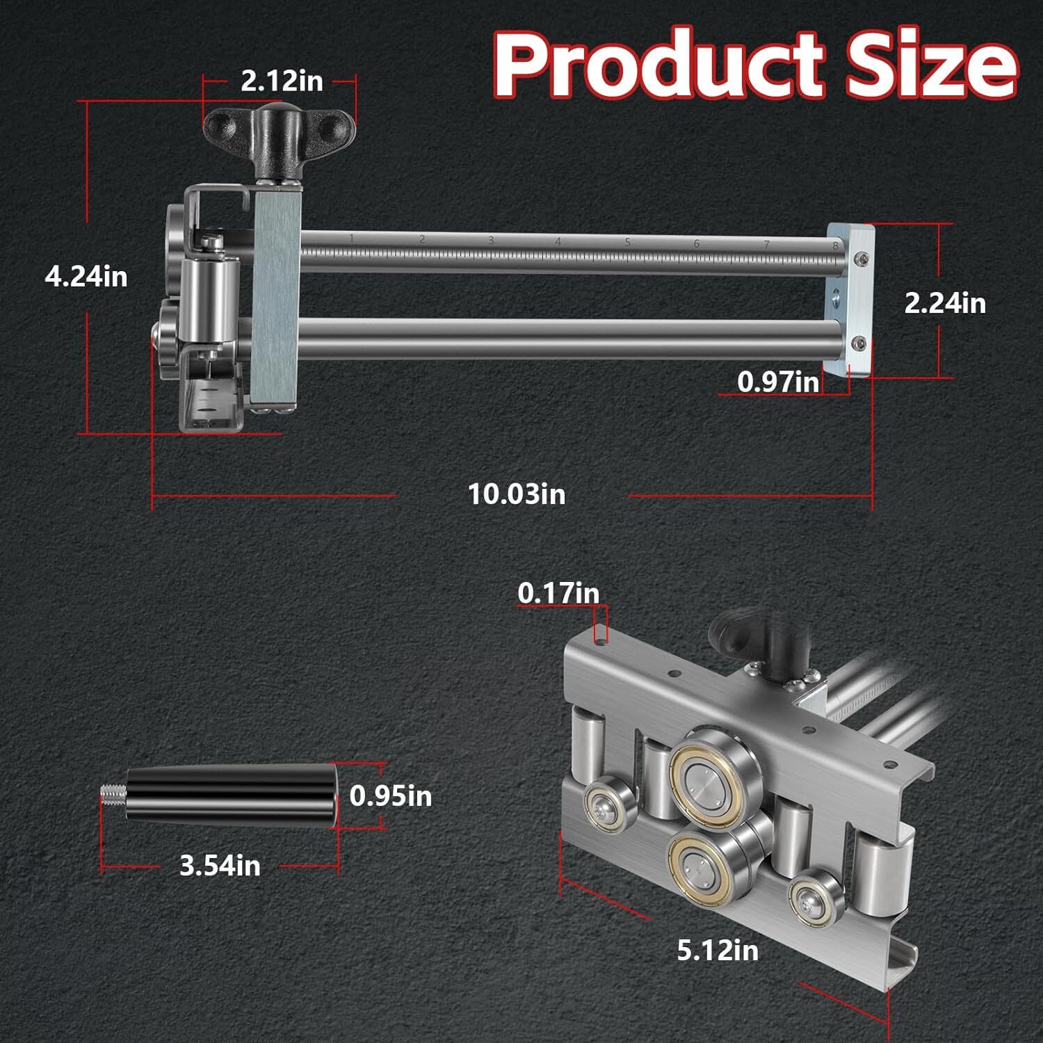 2204 Uni Bender Professional Metal Bending Tool Roof Roller Bender from 3/8″-8″