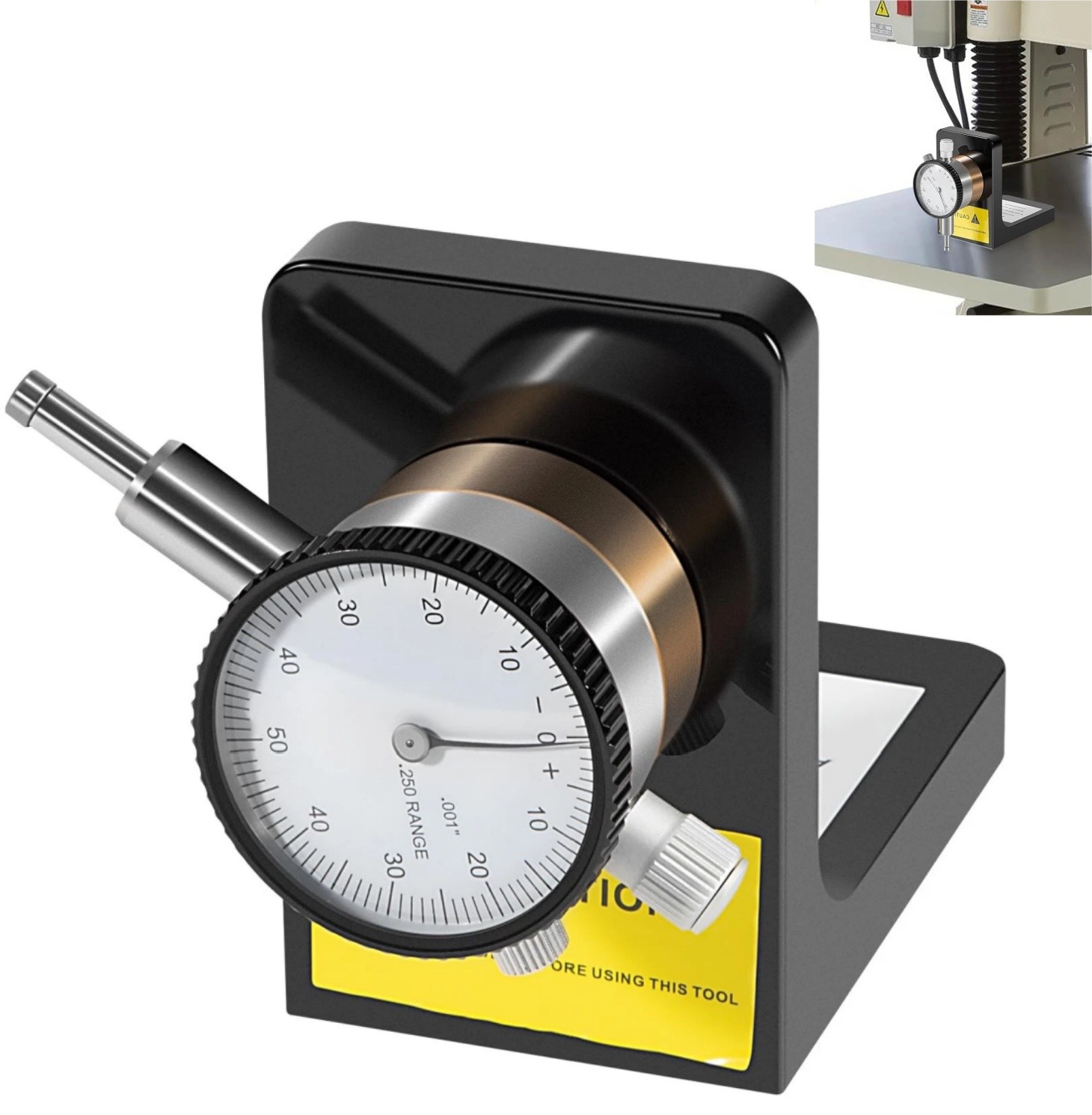 W1218A Dial Indicator 360 Degree Durable Powerful Magnetic Base for Planers