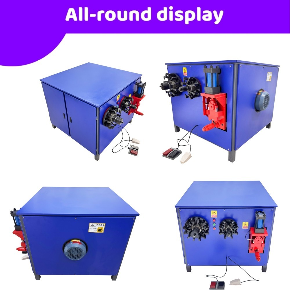 Dual-Head Hydraulic Motor Stator Copper Puller 220V Heavy Duty Recycling Machine