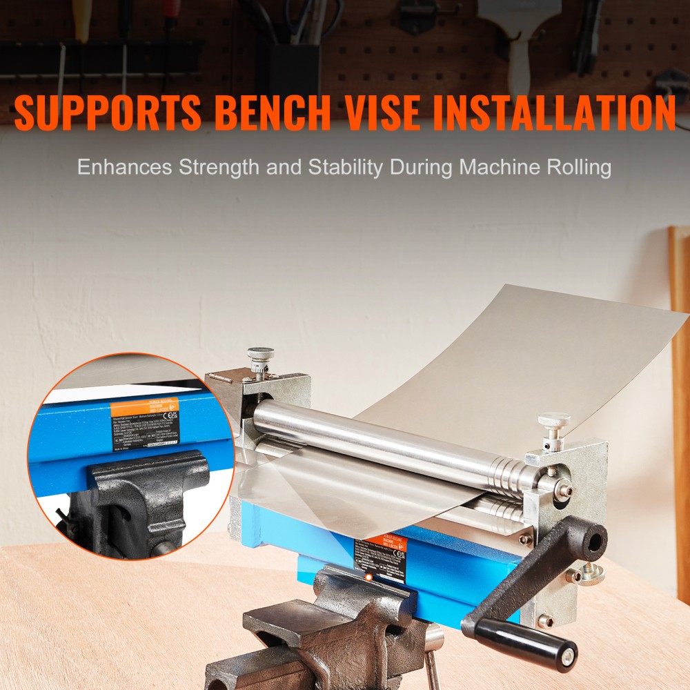 Slip Roll Machine 12.6 Inch Forming Width 20 Gauge Capacity Sheet Metal Slip