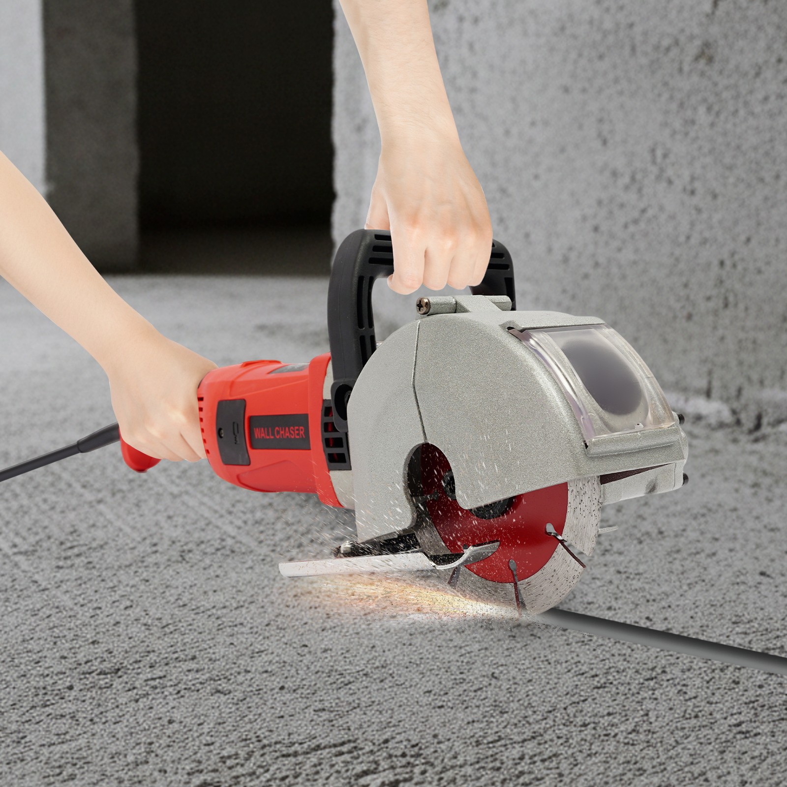 Electric Wall Groove Cutting Machine, Slotting Machine, Concrete Wall Chaser