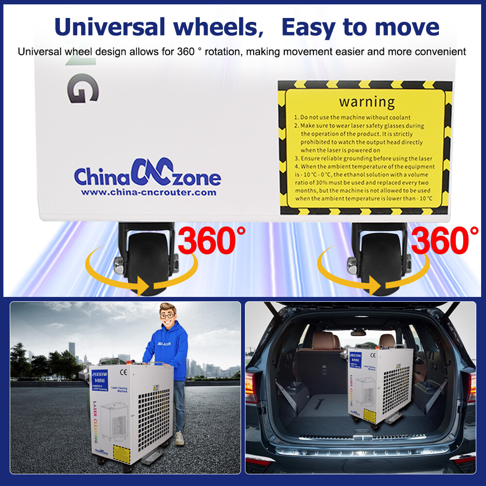 2000W Fiber Laser Cleaning Machine Clean For Metal Oil Paint Laser Rust Removal