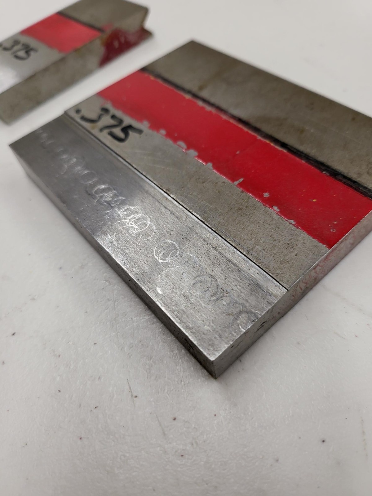 Wilson Tool Press Brake 1V Die at .375″ Opening 2 Pieces 5.5″ Long X 3.25″ Tall