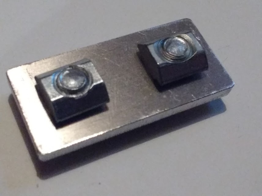 2020 Aluminium Short Bracket, Slot 6 Profile 20mm – 3D Printer CNC, 2 Hole Plate